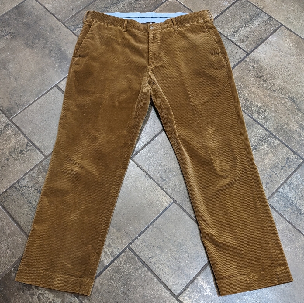 Polo Ralph Lauren Classic Fit Casual Fall Mens Corduroy Pants Size 38/30 Brown